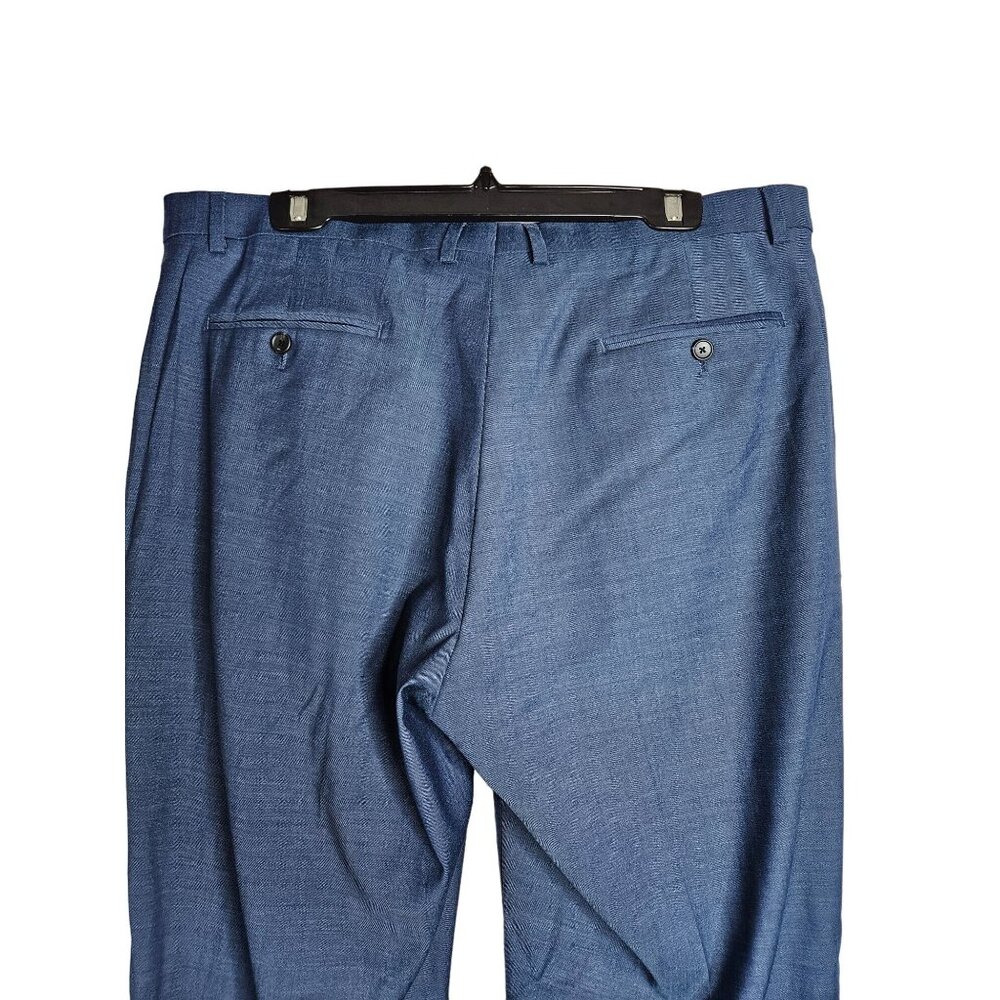 Jos. A. Bank Men Wool Blend Slim Fit Traveler Tech Pants 40R (38R) Hemmed 30.5"L - Picture 4 of 8